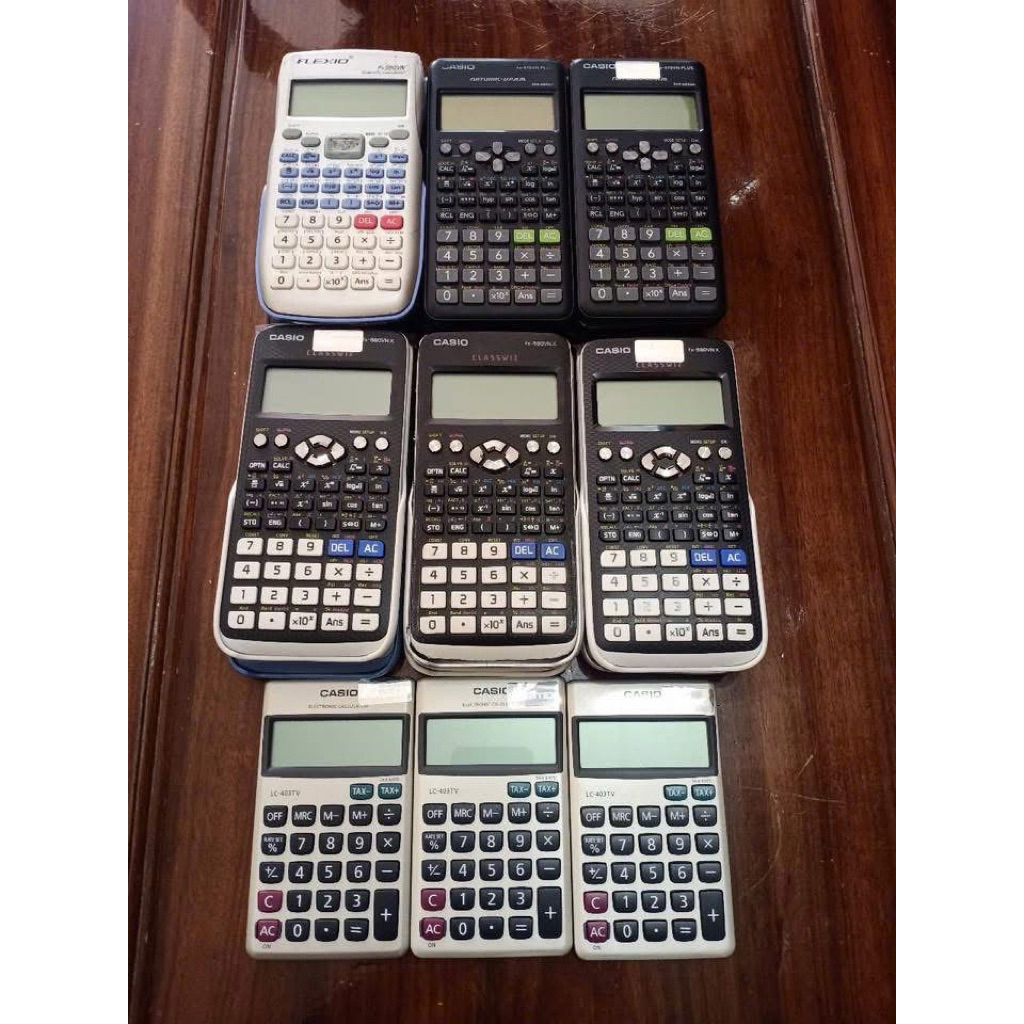 เครื่องคิดเลข casio ของแท้ FX570vn-570es. ของแท้ 80%-99% ใหม่ หนุนชีวิตลูกค้า