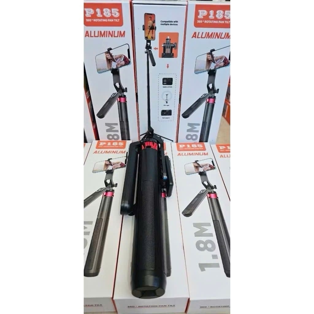 PHOTO STAND P185 – SUPER STURDY 4-LEG TRIPOD ANTI-VIBRATION! P180/ P185 พร้อมรีโมท INCLUDED