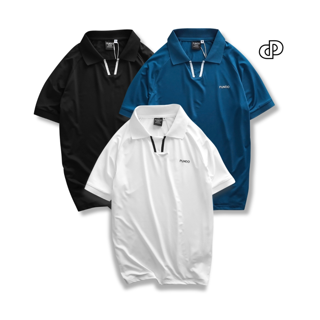Mens Plain Sport Polo Shirt Mens Basic Short-Sleeved T-Shirt - PUNDOOMME APPD67