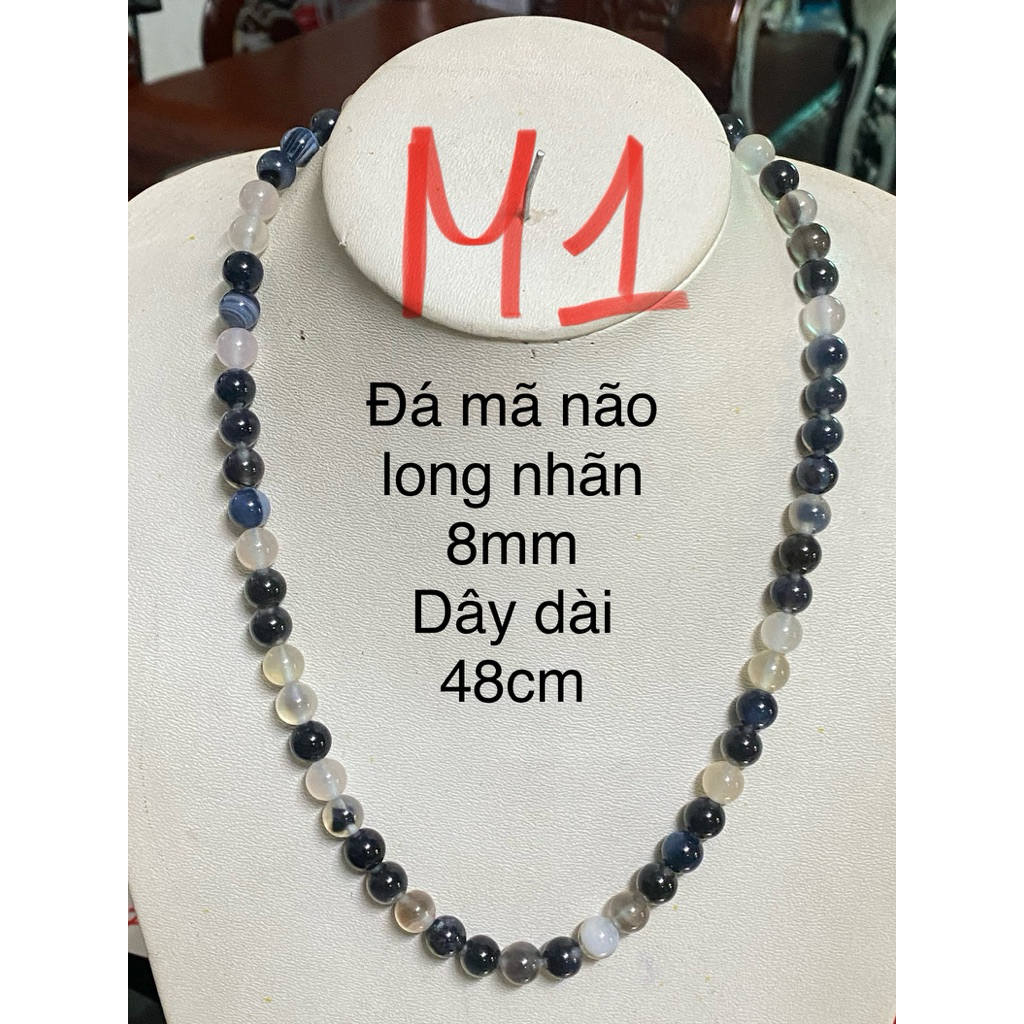 MULTI-STEMPLATE STONE NECKLACE sh91