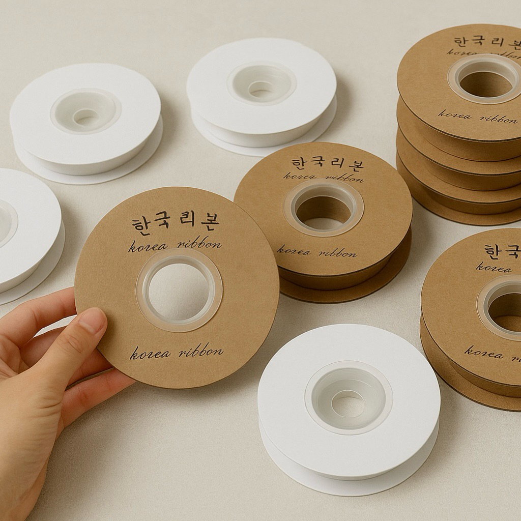 (ชุด 10 ชิ้น) แกนครอบม้วนริบบิ้น, ลวดสลิง 1 ซม./1.5 ซม./2.5 ซม./3 ซม