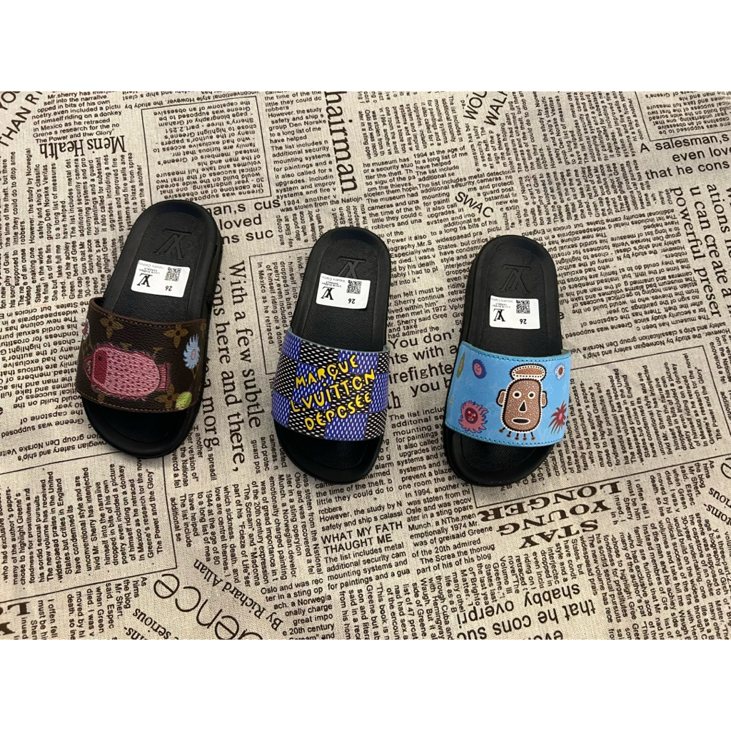 LV เลเวล รองเท้าแตะการ์ตูน รุ่นใหม่ 2025 สําหรับเด็กทุกขนาดตั้งแต่ 26-35