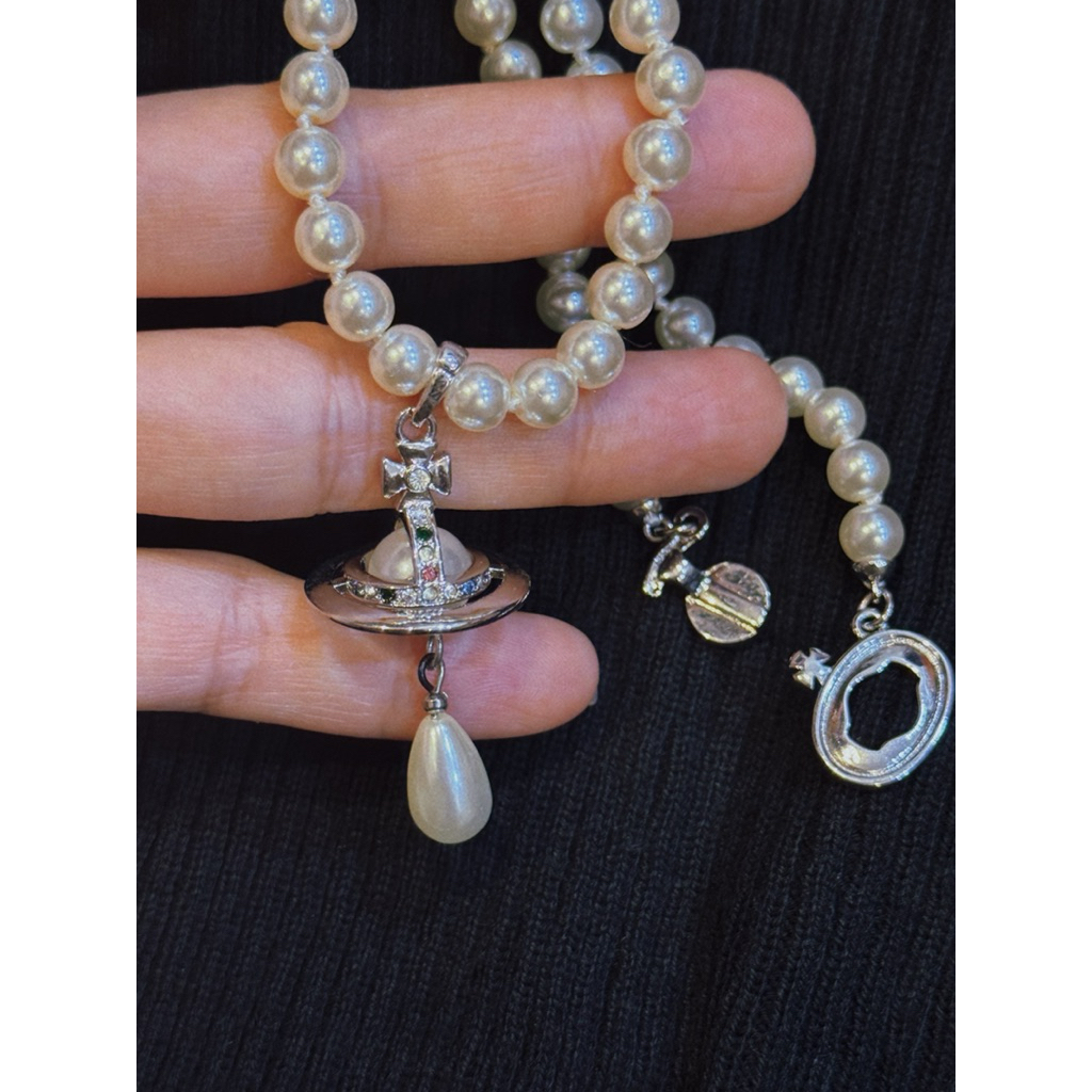 Vv Ww สร้อยคอ FULLBOX สุดฮอต