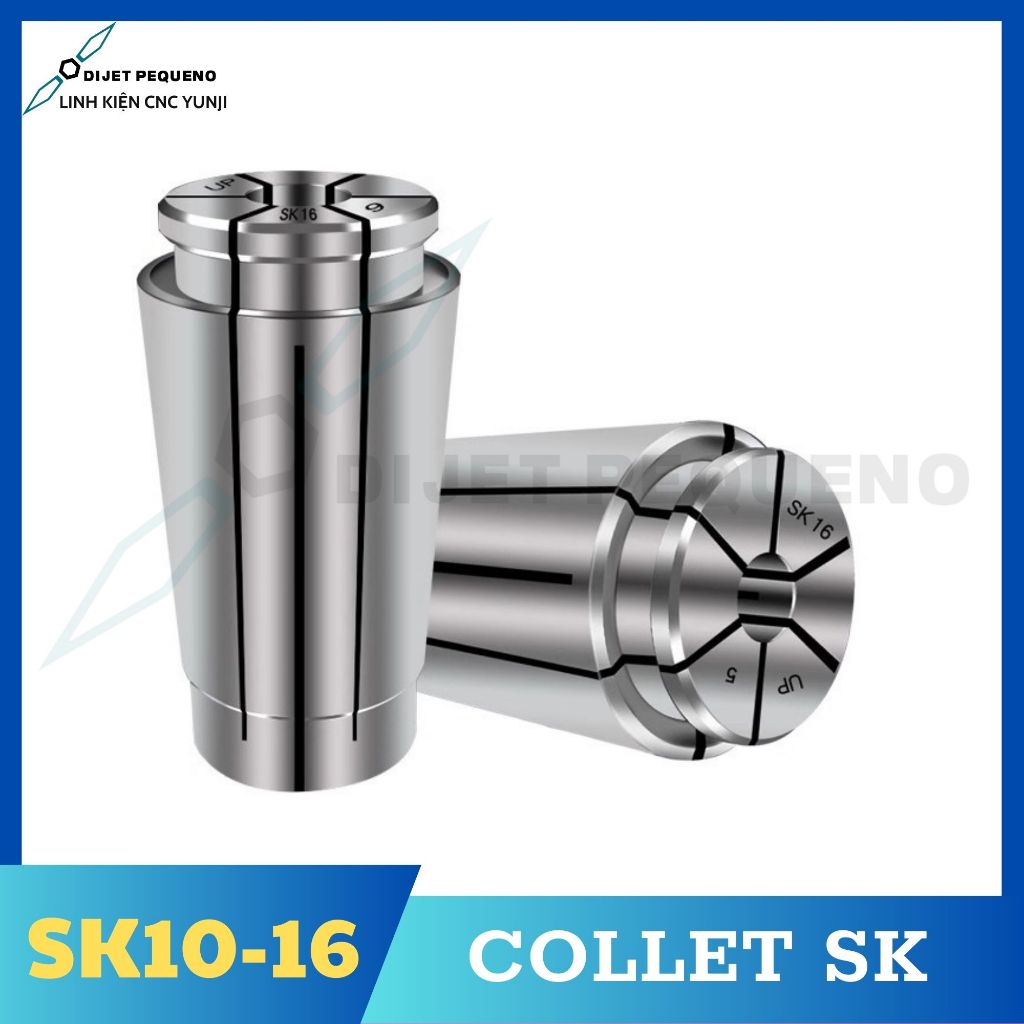 Collet SK10, SK16 - คอลเลทเครื่องตัดกัดชนิด SK ความแม่นยําสูง