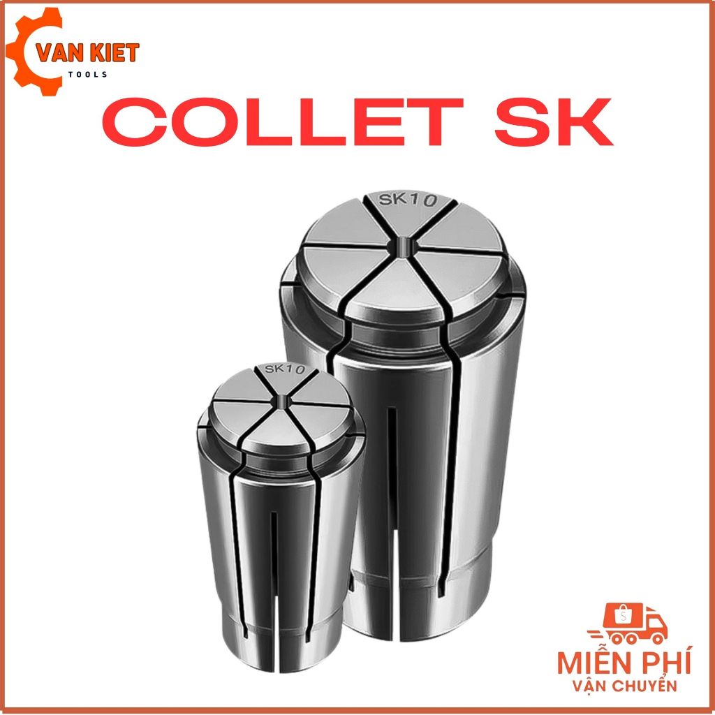 Collet SK10, SK16 - คอลเลทเครื่องตัดกัดชนิด SK ความแม่นยําสูง