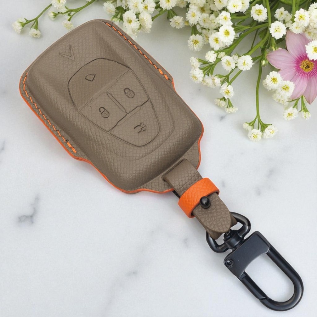 Epsom เคสกุญแจหนังแฮนด์เมดสําหรับ Vinfast E34, VF7, VF8, VF9