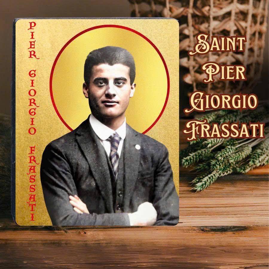 ภาพวาดโต๊ะของ Saint Pier Giorgio Frasati - ไอคอนของ Pier Giorgio Frassati