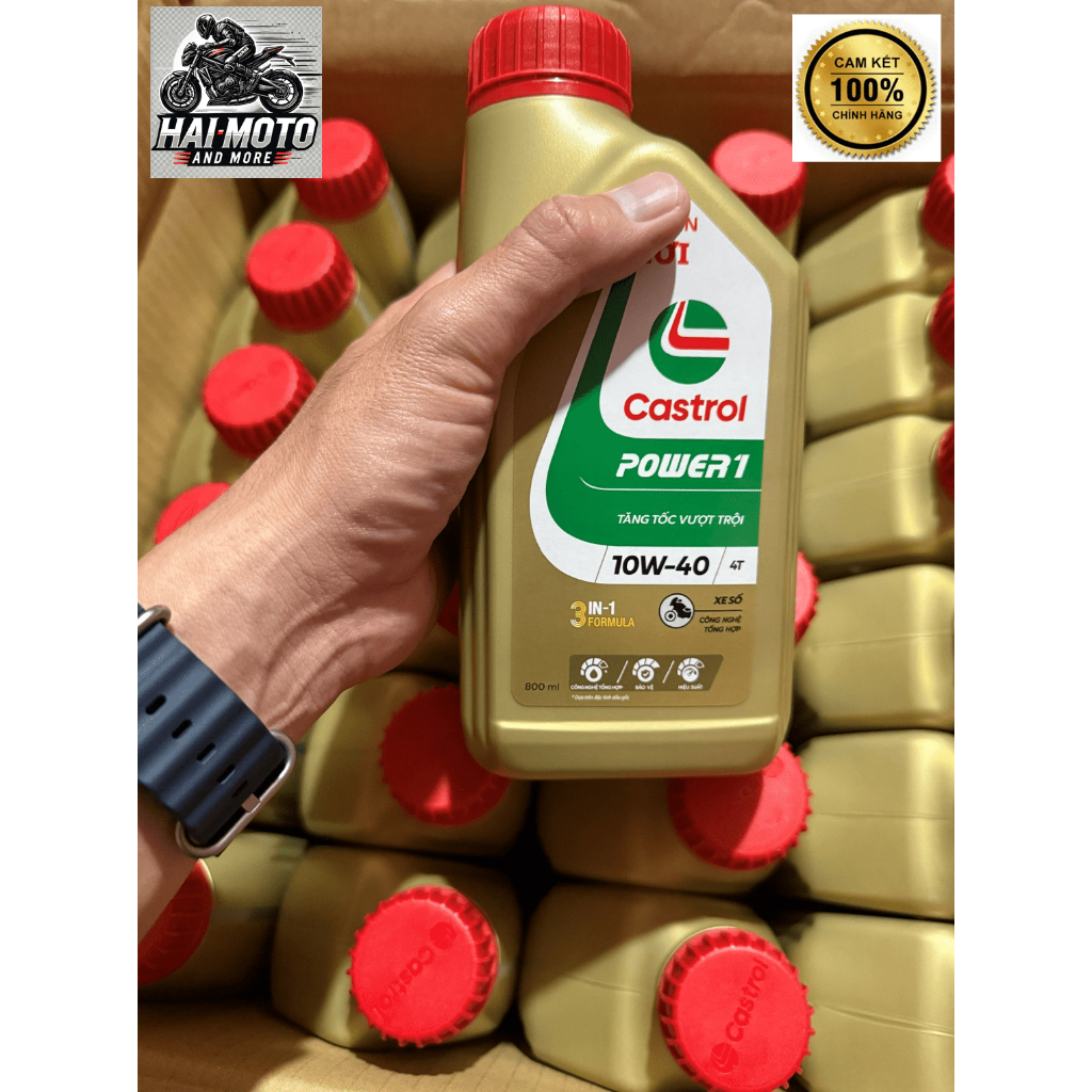 CASTROL POWER 1 10W40 0.8L ส่วนประกอบของแท้ 100%
