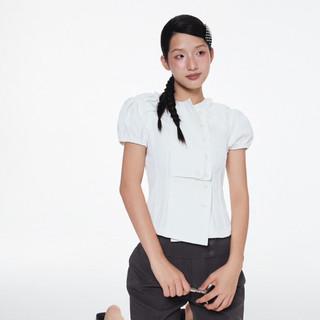 Kuchimachic - Lace shirt | Áo sơ mi trắng dáng Hàn Quốc kiểu vân gỗ
