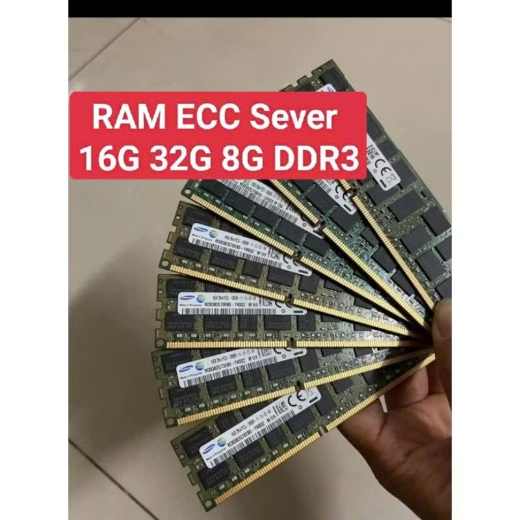 RAM ECC Sever 16G 32G 8G DDR3. รถบัส 1600 1866 1066 1333