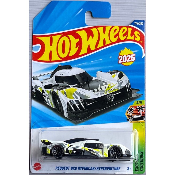 Hot Wheels Peugeot 9X8 Hypercar Sports Racing Car Model