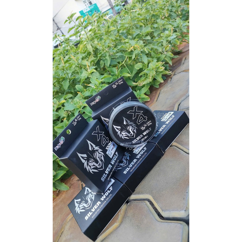 ร่มตกปลา PE Monster Silver Wolf X4 ของแท้