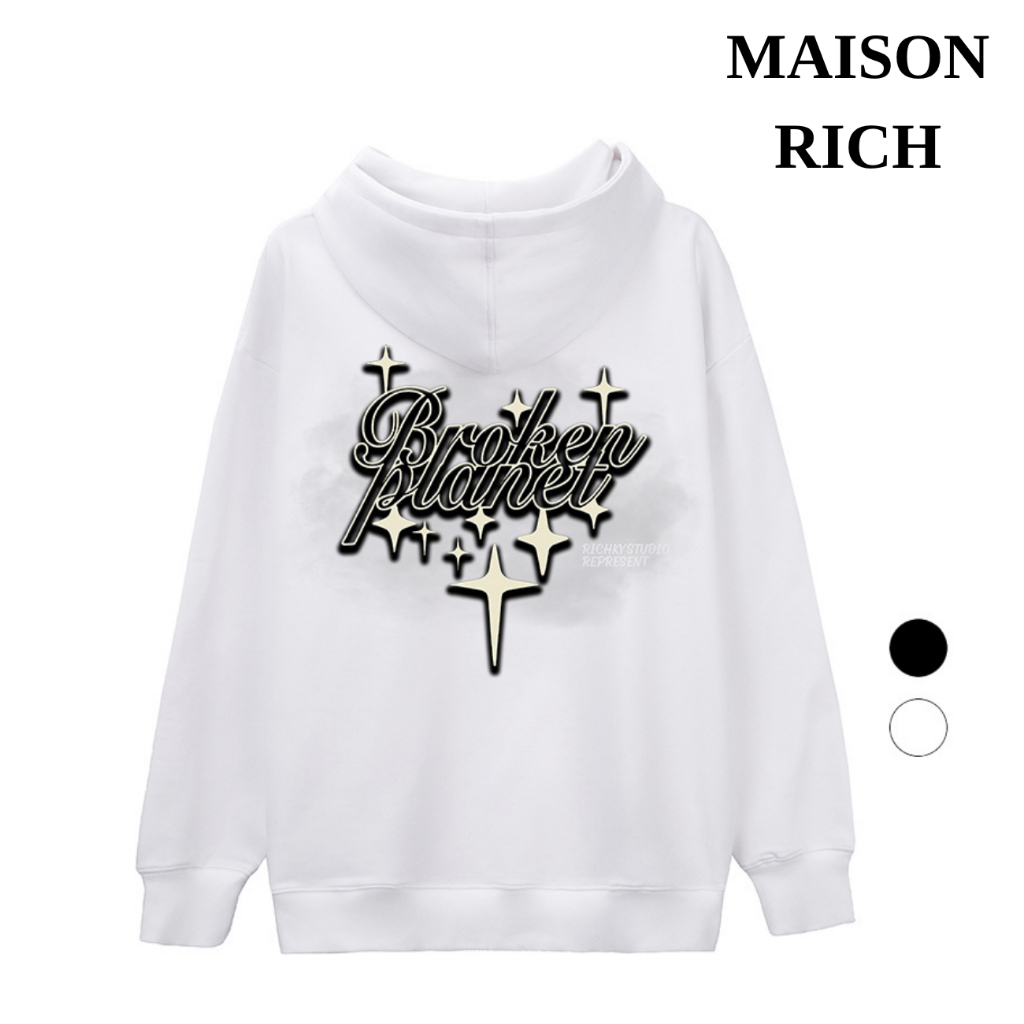 Kyrich Premium Hoodie Broken Planet Starry Scrip Graphic