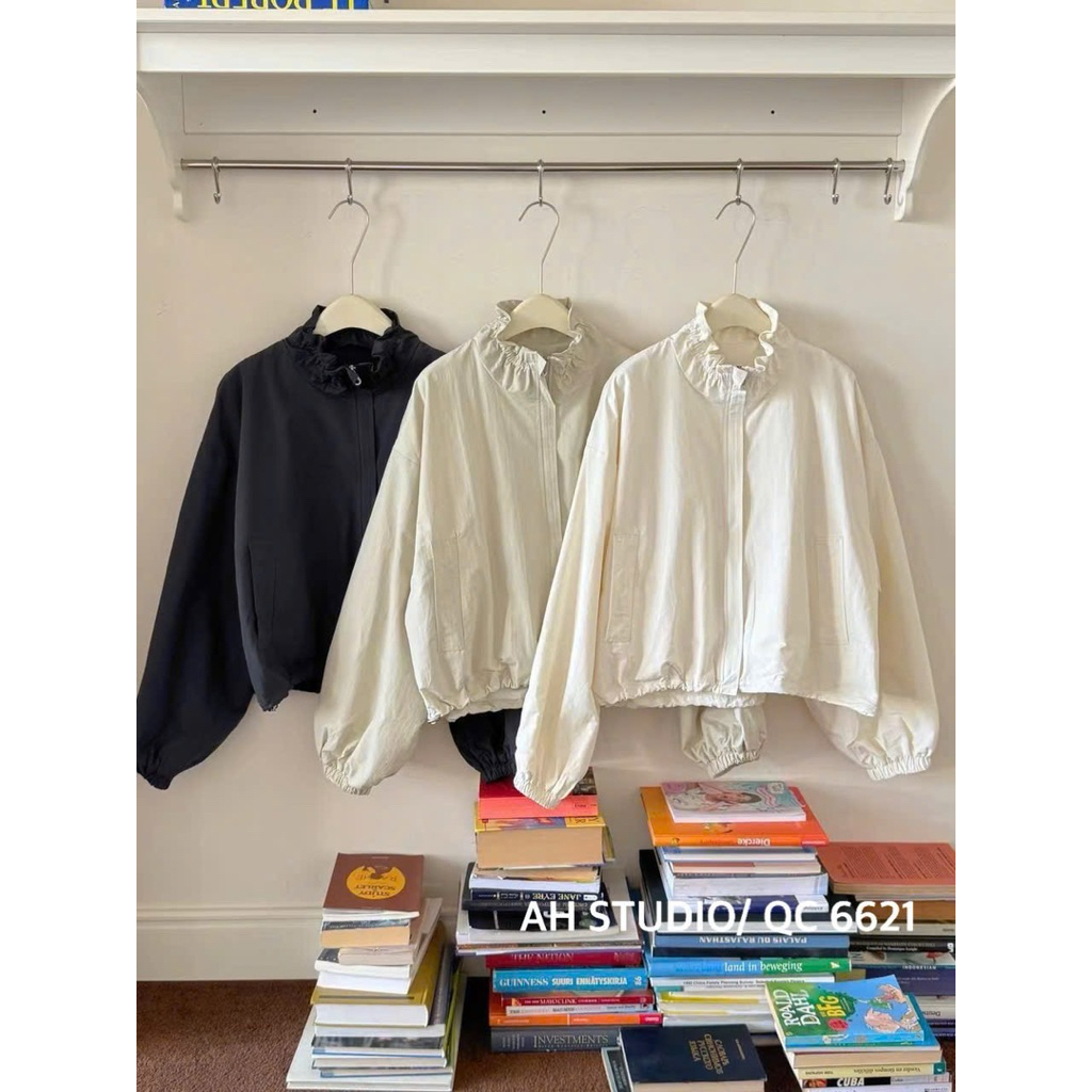 662 เครื่องหมาย รหัส เสื้อกันลมกวางโจวคอปกระบาย