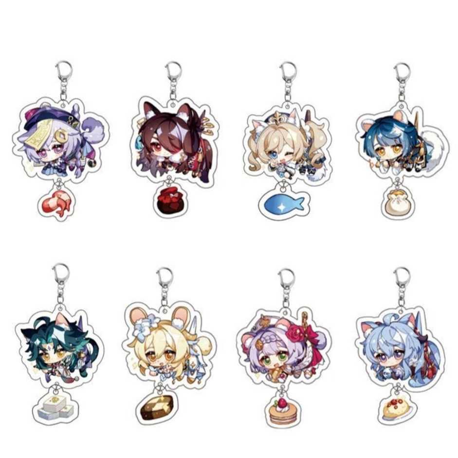 พวงกุญแจอะคริลิคชั้น, พวงกุญแจ Venti, พวงกุญแจ Klee, พวงกุญแจ Mona, พวงกุญแจ Sucrose, พวงกุญแจอนิเมะ