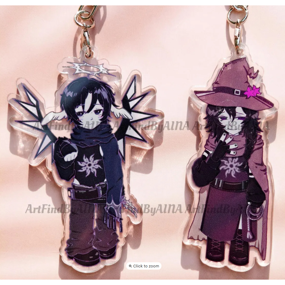 พวงกุญแจ Full Time,azure Forsaken,พวงกุญแจอะคริลิค,Azuretime