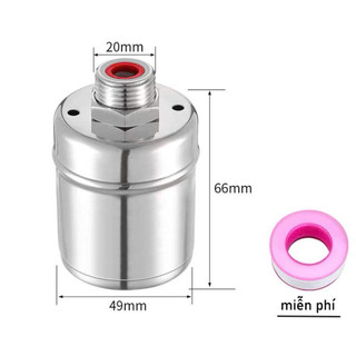 phao Nước Chống Tràn Tự Động, Van Cơ Nước Mini Tự Ngắt Khi Đầy, Điều Chỉnh Mực Nước, Chất Liệu Inox 304 Bền Đẹp Không Gỉ