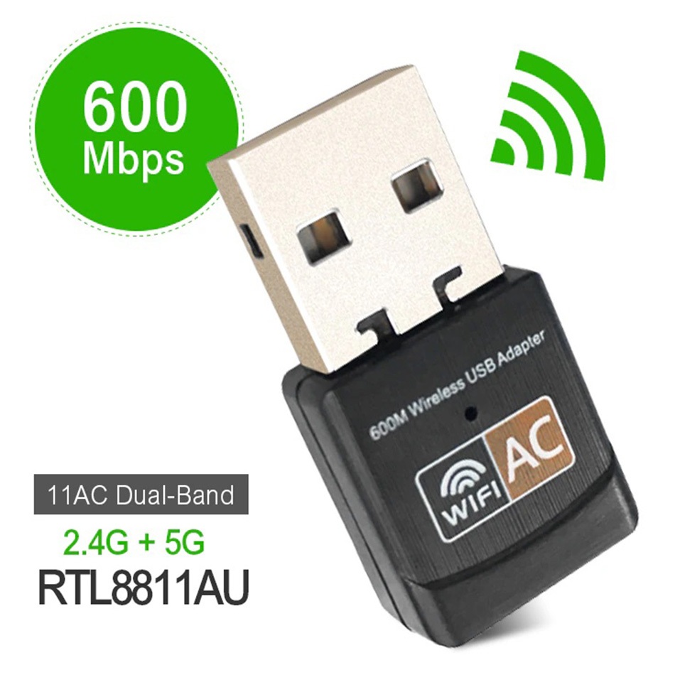อะแดปเตอร์ USB Wifi USB2.0 ไร้สาย 802.11N 150Mbps 300Mbps 600Mbps