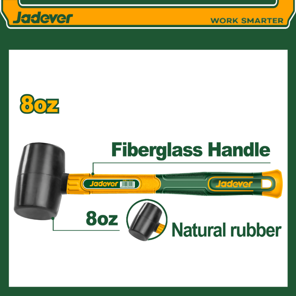 ค้อนเลื่อนยางมือไฟเบอร์กลาส Jadever Premium - ปลอดภัยต่อการใช้งาน ด้ามจับกันลื่น