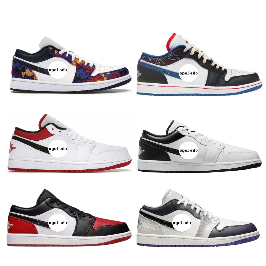 Shoes_Joc.da.n1 low สําหรับผู้ชายและผู้หญิง Shoes_J!ง1 ชายและหญิงรุ่นพรีเมี่ยมบิลเต็มกล่อง