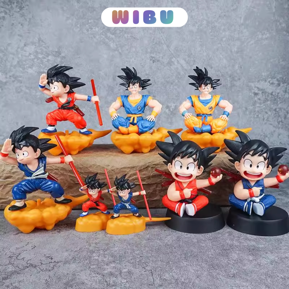 Dragon Ball Songoku นั่งใน Clouds รุ่น - สูง 7-14cm - น้ําหนัก 200g - ฟิกเกอร์ DragonBall - ไม่มีกล่