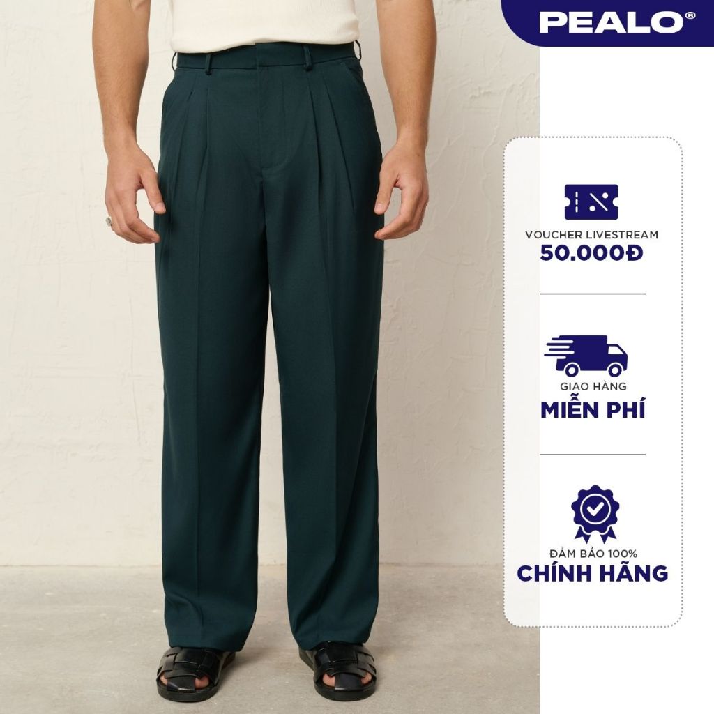 ZEN TROUSERS PEALO กางเกงขากว้างทรงตรงทําจากวัสดุคุณภาพสูงสวมใส่สบายและหรูหรา