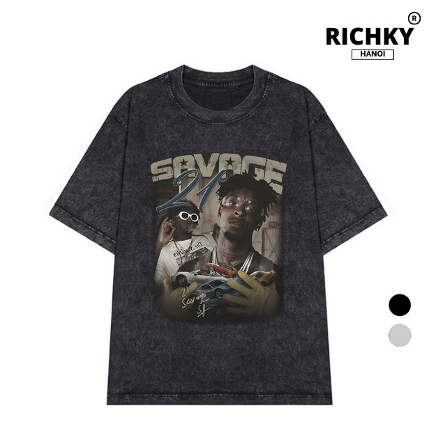 Wash Richky Hanoi Premium Tee Savage 21 Graphic