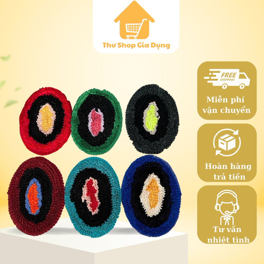 COMBO 6 อัน SUPER ABSORBENT, DURABLE, SURE, MANY COLORS COTON FOOT MATS