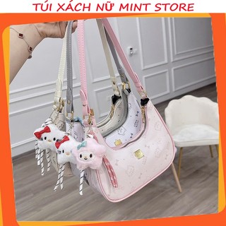 Túi Xách Nữ Đeo Vai Túi Kẹp Nách Kitty Đi Chơi Đi Tiệc Kèm Charm Xinh Da Mềm Phong Cách Dễ Thương PK 944