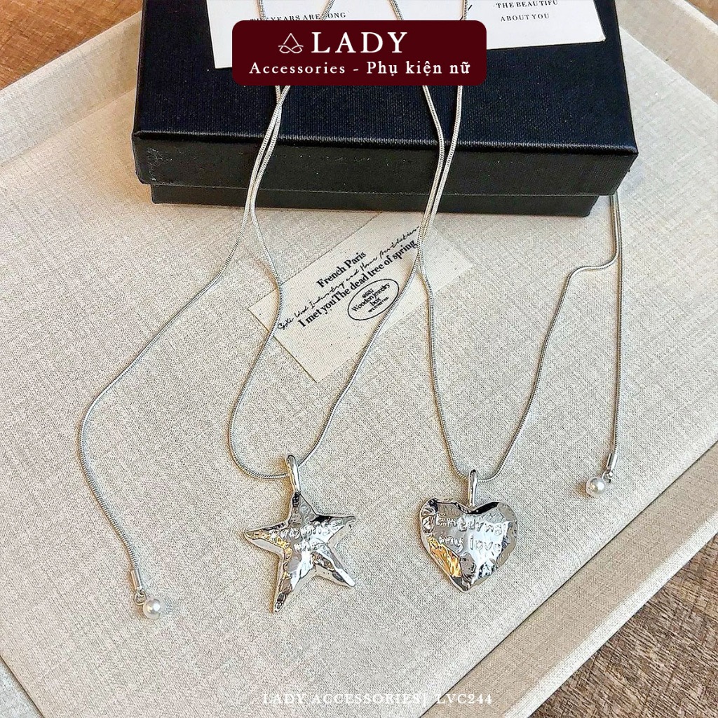 สร้อยคอรูปหัวใจรูปดาวผู้หญิง Lady Accessories สร้อยคอยาว เครื่องประดับ เครื่องประดับ LVC244