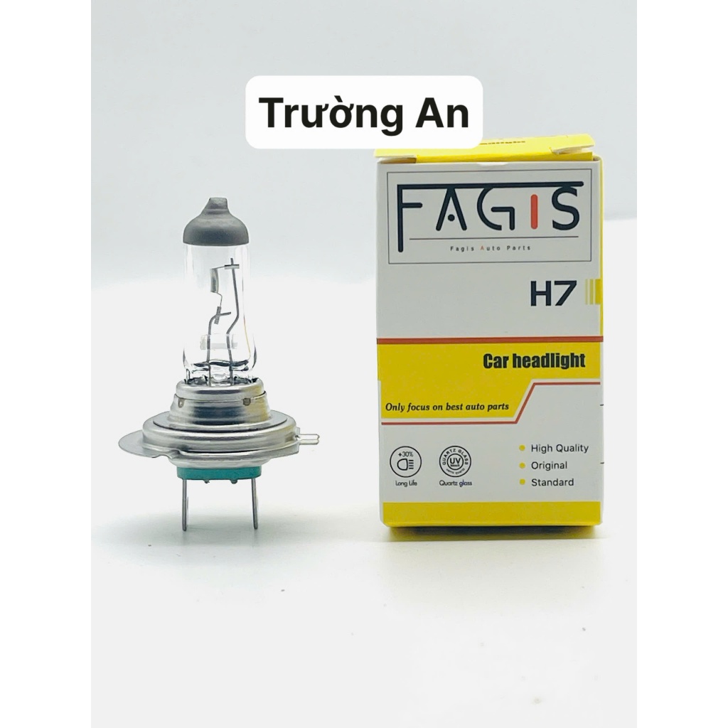 (AN CAR SCHOOL) ของแท้ FAGIS H7 12V/24V 55W หลอดไฟรถยนต์ - สว่างมาก ทนทาน ปลอดภัยไฟหน้า/Core