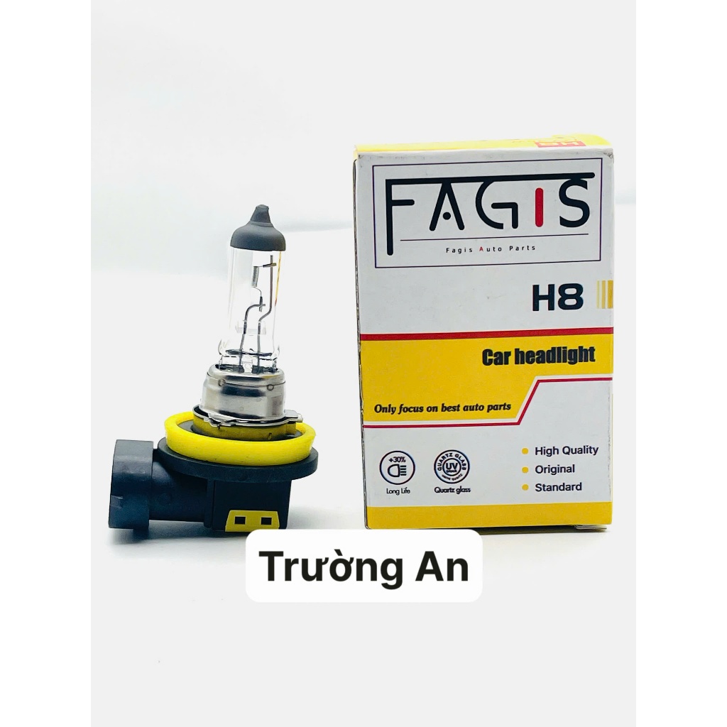 (AN CAR SCHOOL) H8 FAGIS 12V 35W ไฟหน้ารถ – ไฟหน้ารถฮาโลเจน Super Bright ทนทาน ของแท้