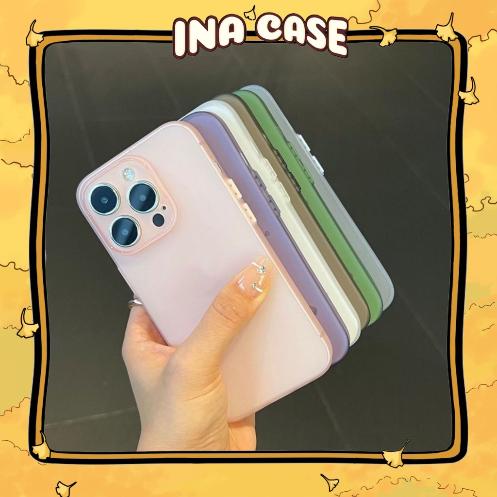 เคส iphone สีขาวสีดําด้านพื้นฐาน 17promax/ 17pro / 17air/ 17/ 16promax/ 16pro/ 16plus/ 16/ 15promax/