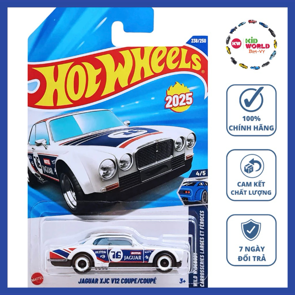Hot Wheels รถโมเดล Jaguar XJC V12 Coupe/Couple HYW54