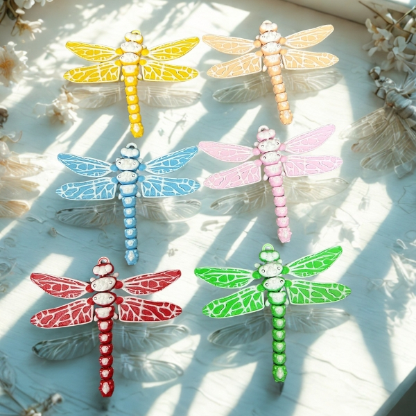 (คอมโบ 6 - odd ) 3D พิมพ์ Dragonfly Full Color Sharp รูปแบบ, สามารถเคลื่อนย้ายข้อต่อที่มีความยืดหยุ่