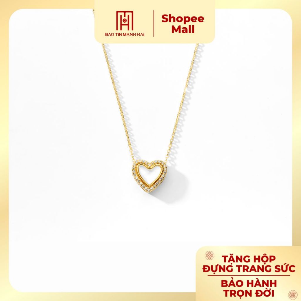 Bao Tin Manh Hai สร้อยคอเงิน 925 ดีไซน์จี้หัวใจ BCD2B92KDH-504001