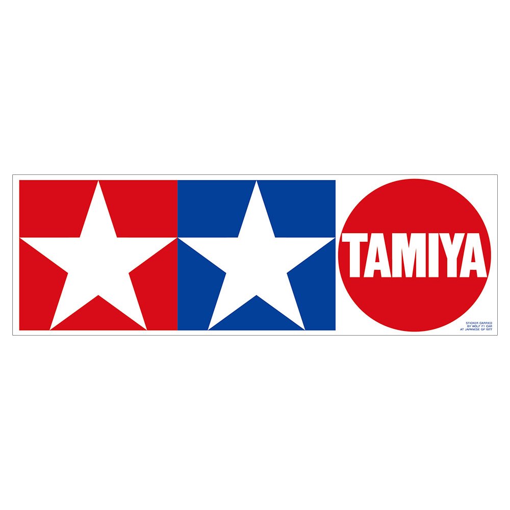 66006 สติ๊กเกอร์ Tamiya GP ของแท้ Tamiya (ขนาดกลาง)