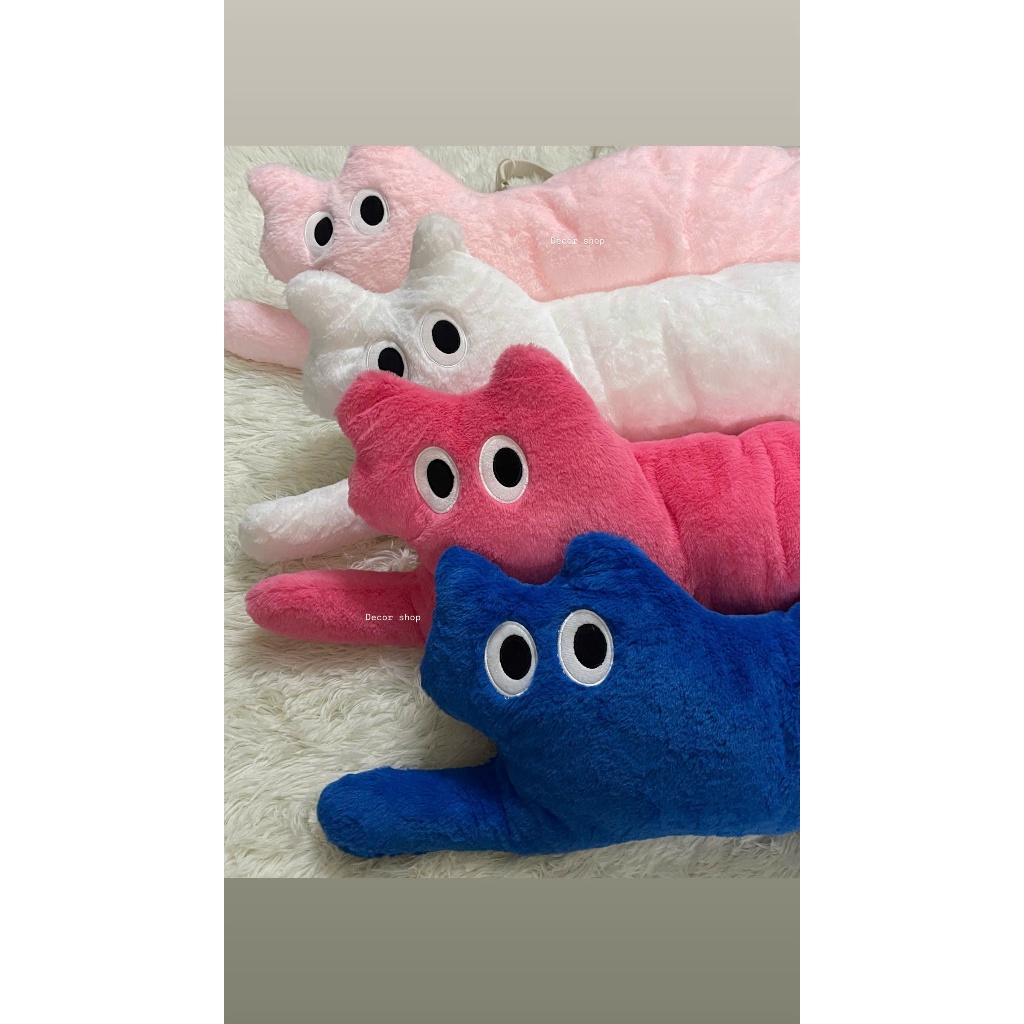 (REAL PHOTO) หมอนรูปแมว ตุ๊กตาหมีตุ๊กตาน่ารักเป็นของขวัญให้แฟน 99cm T5 Decor