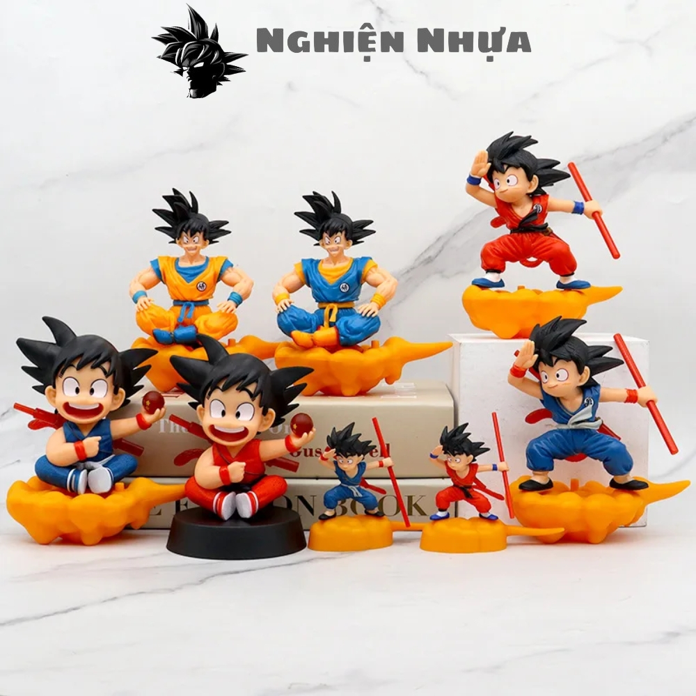 Dragon Ball Songoku นั่งใน Clouds รุ่น - สูง 7-14cm - น้ําหนัก 200g - ฟิกเกอร์ DragonBall - ไม่มีกล่