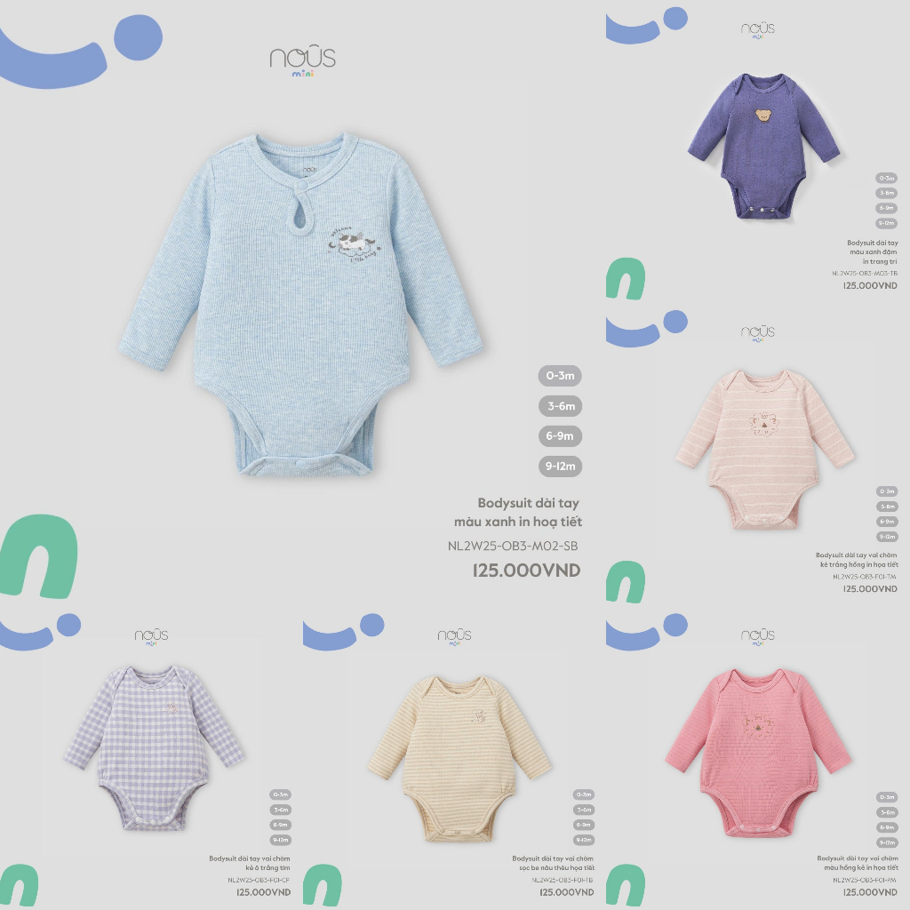 NOUS MINI (0M -9M) Body chip Nous Mini - NF23A - FF