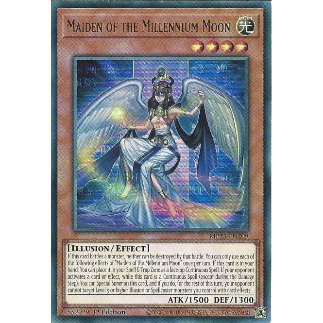 [KW2 Yugioh] [EN-UK] การ์ด MP25-EN209 Maiden of the Millennium Moon : การ์ดหายากมาก : รุ่นที่ 1