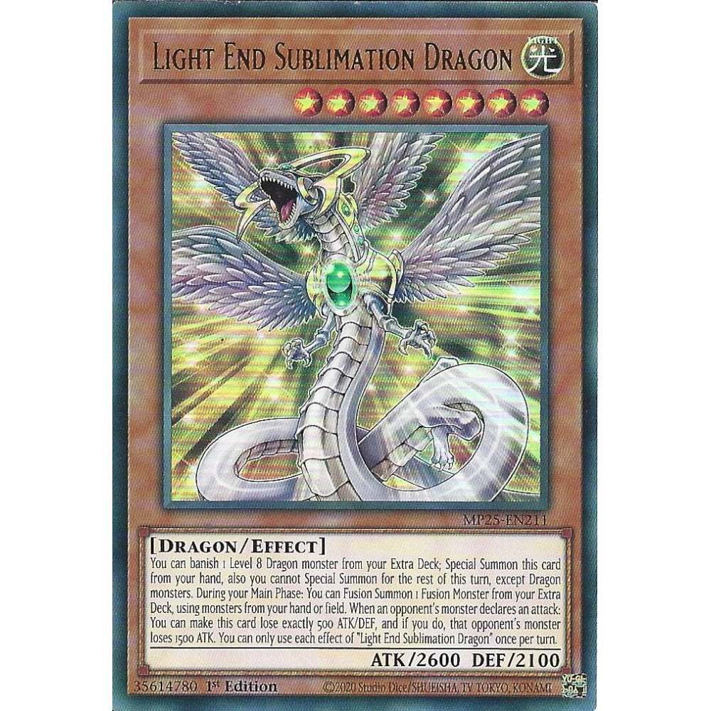 [KW2 Yugioh] [EN-UK] การ์ด MP25-EN211 มังกรลบปลายแสง : การ์ดหายากมาก : รุ่นที่ 1