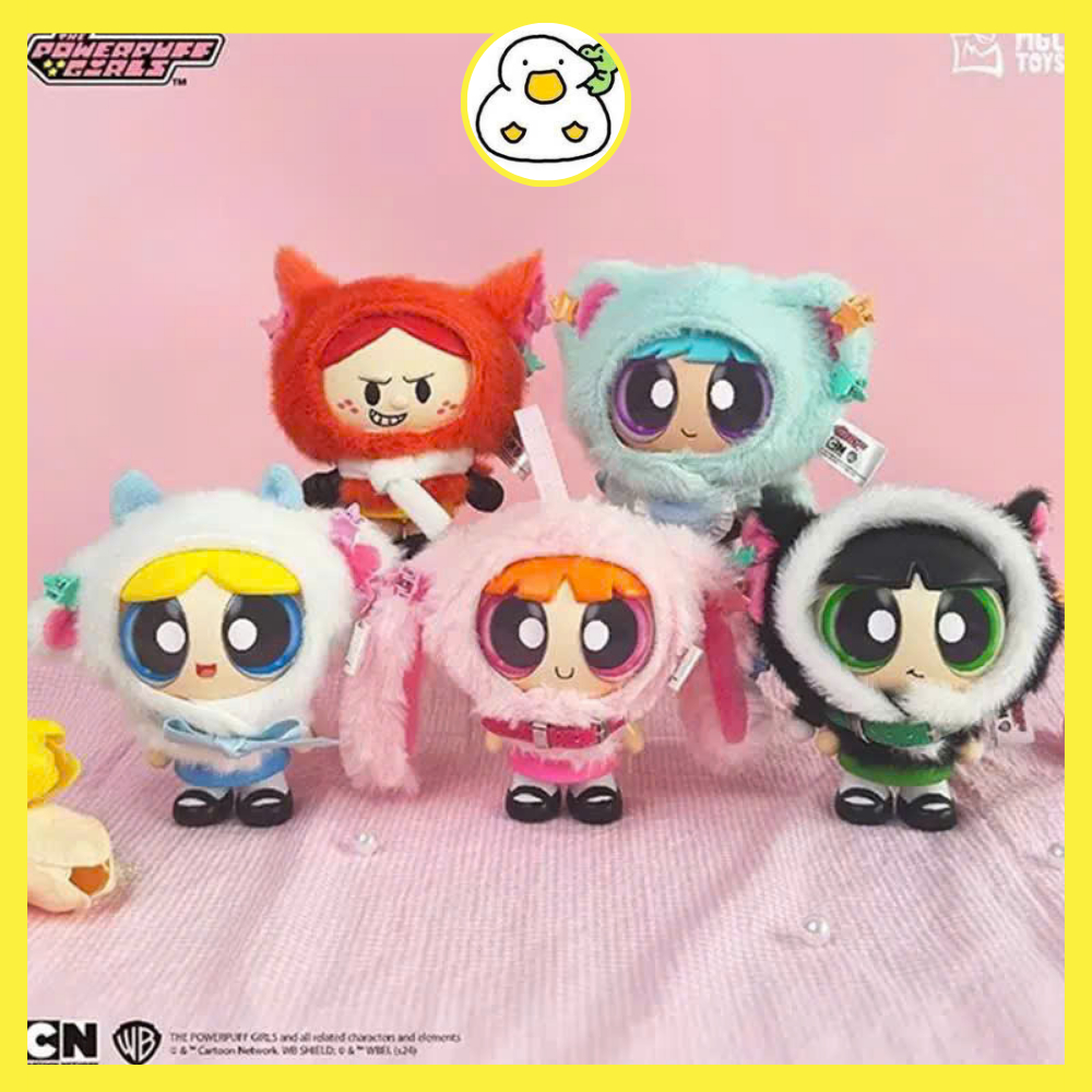 ของแท้ Blindbox Powerpuff Girls Animal Cape พวงกุญแจ - Powerpuff Girls Blind Box TOP TOY