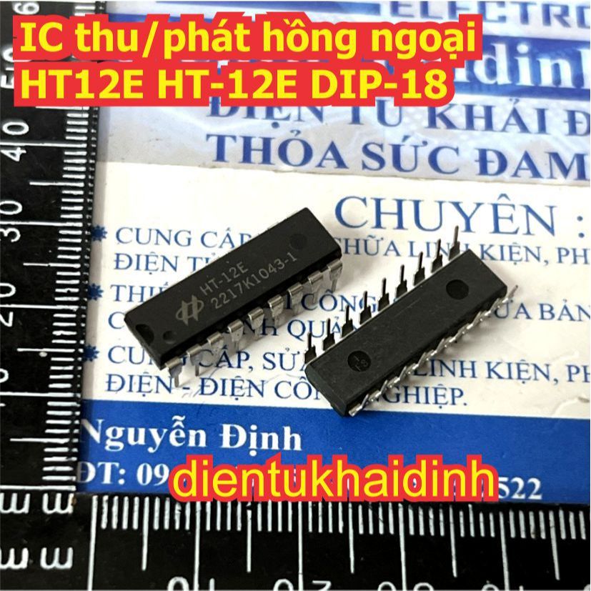 2pcs HT12D HT12E HT12F HT12 HT-12E HT-12F HT-12D DIP-18 อินฟราเรด RF ไร้สายรับส่งสัญญาณ IC kde3153