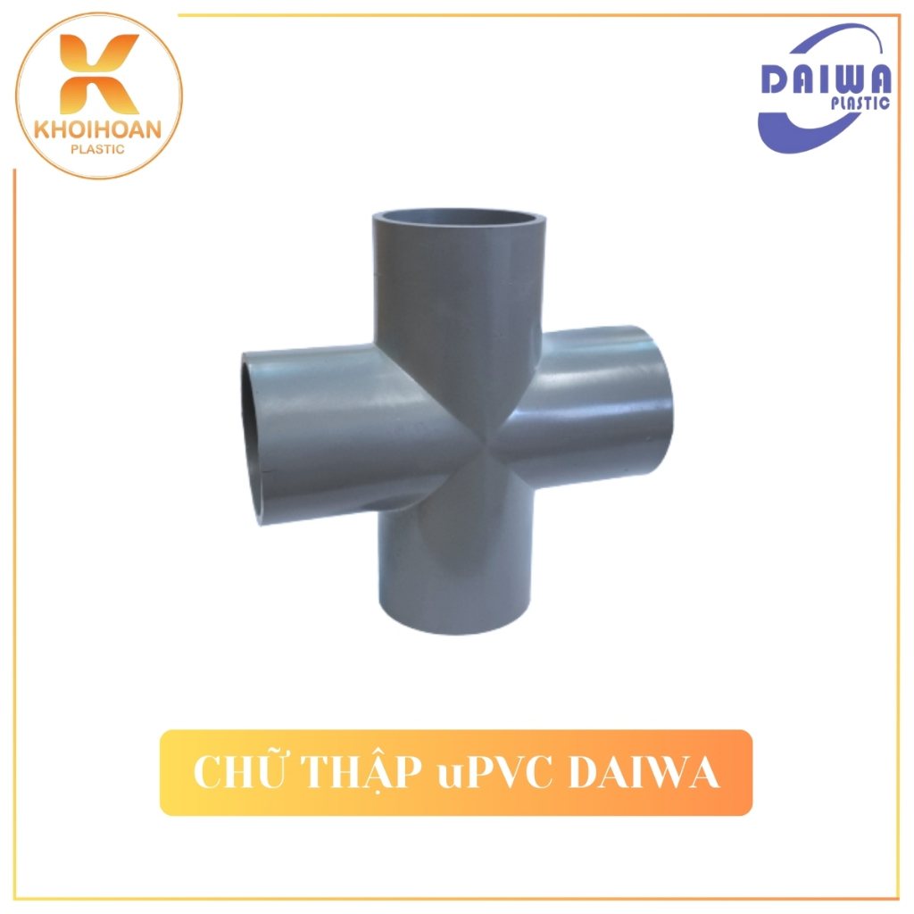 คอมโบครอส สี่ทอง แถมป้ายพลาสติก Daiwa Phi uPVC 21, 27, 34, 42, 49, 60 ราคาถูก NPP Khi Hoan