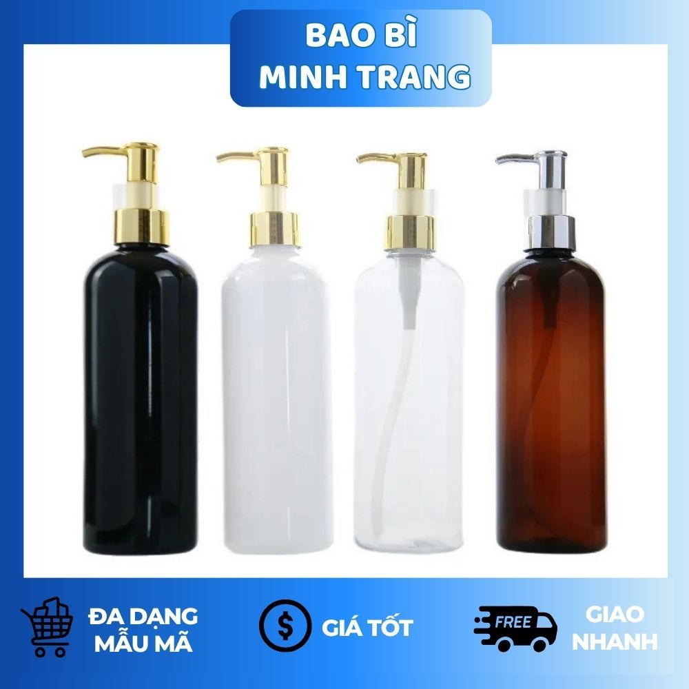 Premium Lock Spout ขวด PET 300ML/500ML | ขวดพลาสติกสําหรับเครื่องสําอางและน้ํามันหอมระเหย