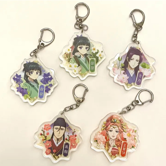 The Apothecary Diaries พวงกุญแจอะคริลิคสองด้าน, พวงกุญแจ Maomao, Jinshi, พวงกุญแจอนิเมะ, เภสัชกร Dir