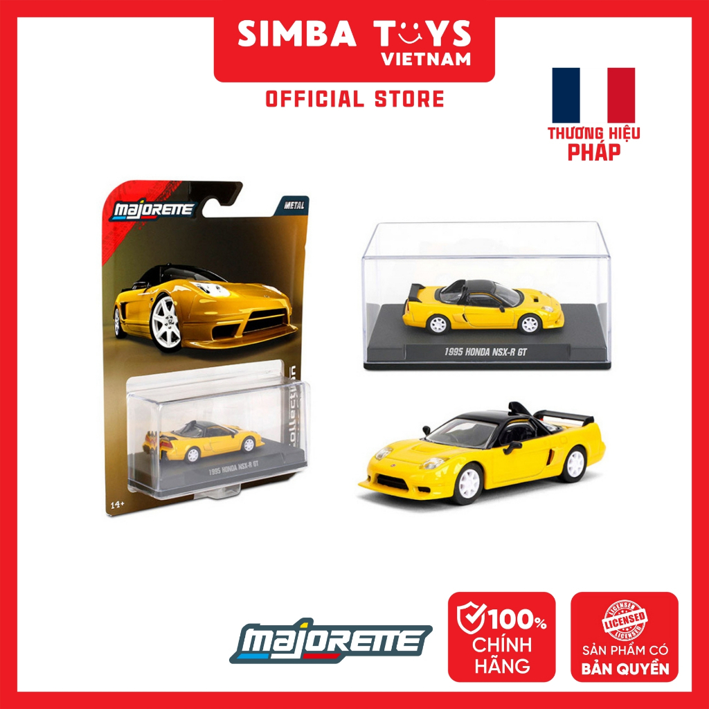 MAJORETTE Collection 1995 Honda NSX-R GT 1:64 รถDiecastรุ่นของเล่น-Simbaของเล่นเวียดนาม