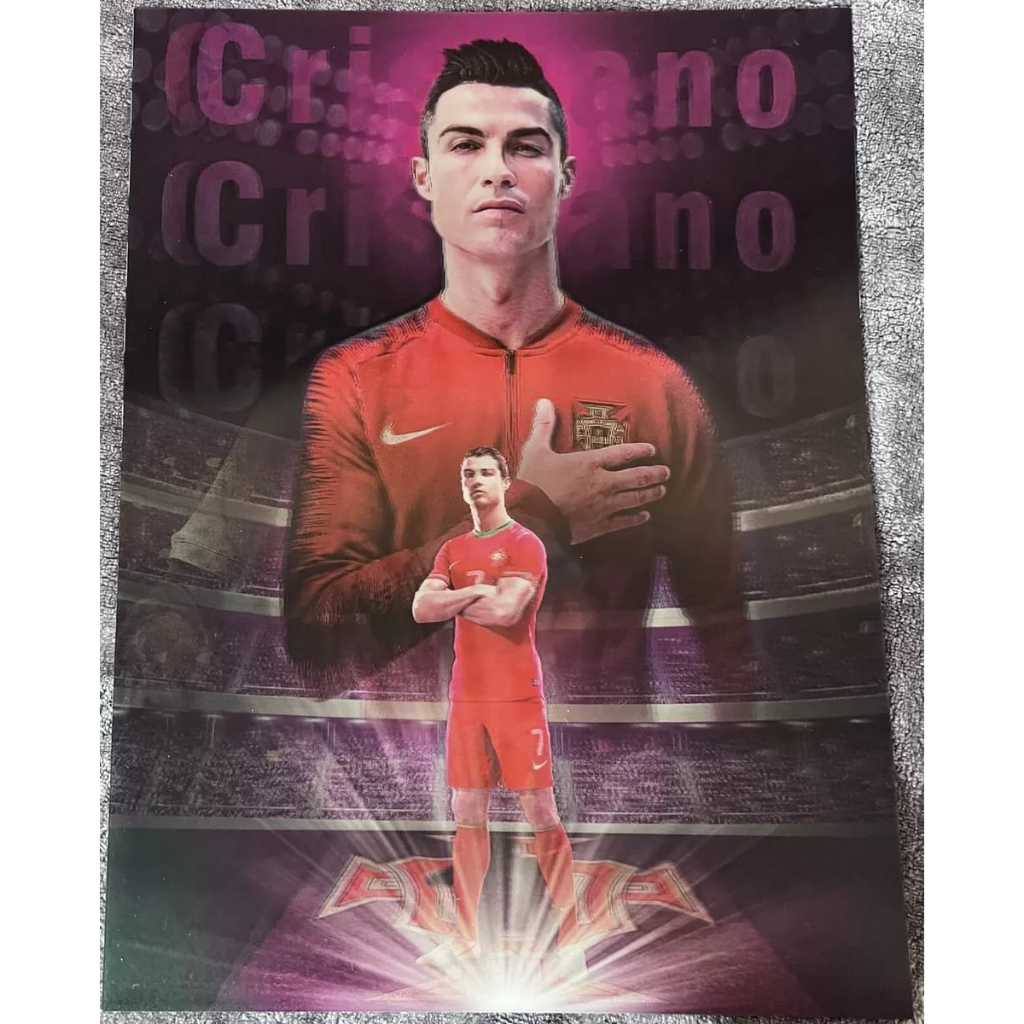 โปสเตอร์ Cristiano Ronaldo 3D ขนาด A3