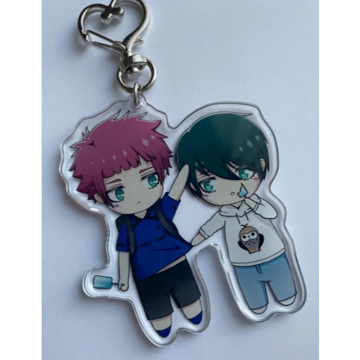 Blue Lock Rin และ Sae Itoshi อะคริลิค Standee / พวงกุญแจ